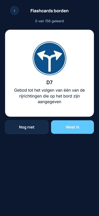 Flashcard van verkeersbord E4, parkeergelegenheid